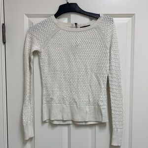 American Eagle Outfitters Cream Knit Sweater
